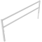 Access barriers | with triangular lock | swing-back | with top and quarter-bent bar | hot-dip galvanized | total width: 3000 mm